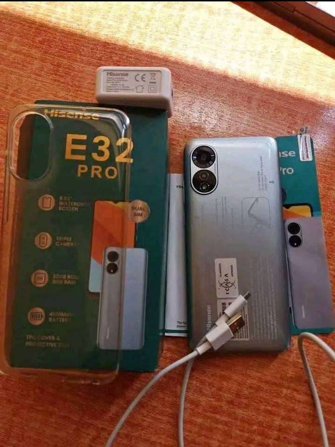 SMARTPHONE HISENSE E32 PRO MODEL|| 6.5` INFINITY U DISPLAY,TRIPLE CAMERA BEAUTIFUL, BARGAIN