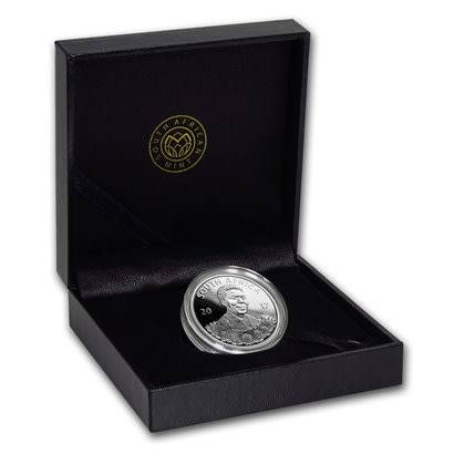 2017 SILVER R1 MANDELA LIFE OF A LEGEND PROOF - STILL SEALED AS FROM SA MINT