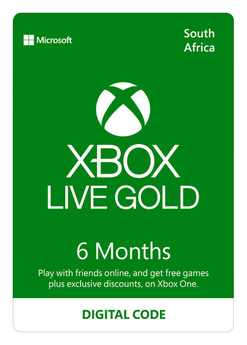 Microsoft Xbox Live Gold 6 Month ESD (Digital Code)