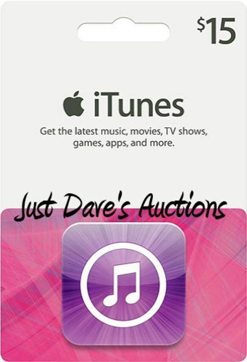 iTunes MAC Gift Card $15 $25 $50 $100