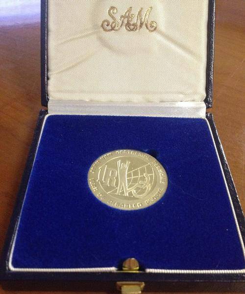 South Africa 1985 PROOF Year of the Disabled People R1 in SAM box