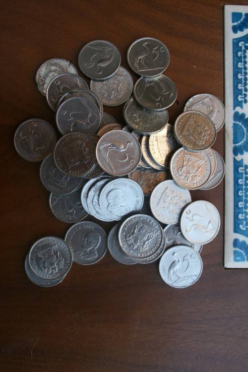 50 x 5 cent coins per bag. Bid Per lot
