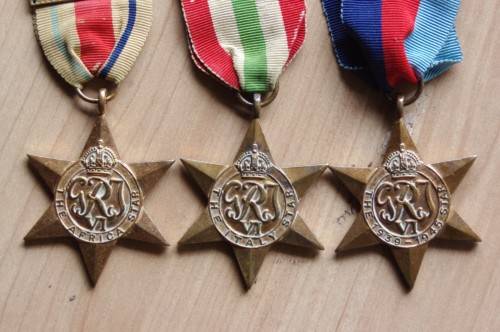WW2 medal set with 1St army bar