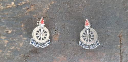 Very Rare Voortrekker collar badges.
