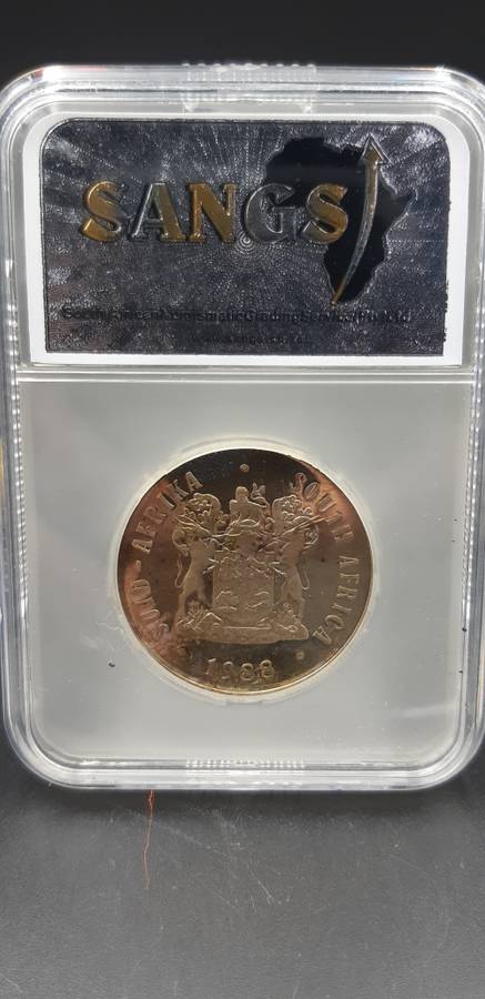 South Africa R1 Silver Dias PF64 Graded