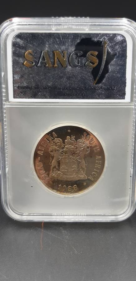 South Africa R1 Silver Dias PF64 Graded