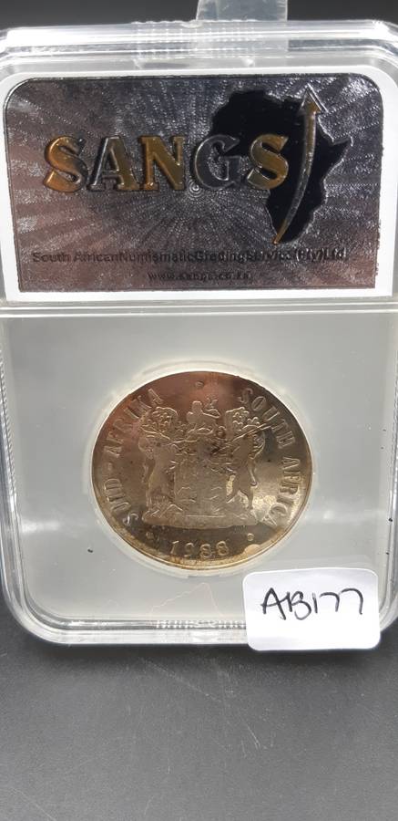 South Africa R1 Silver Dias PF64 Graded