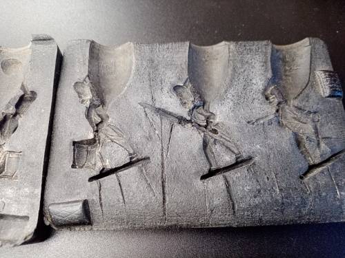 Molds for lead soldiers
