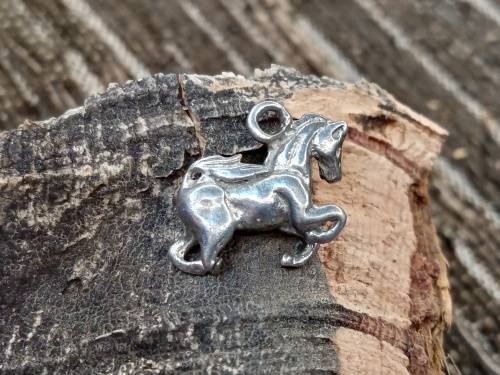 Sterling silver horse charm