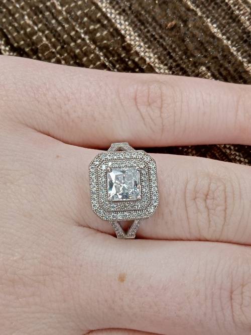 Ladies ring sterling silver Size N