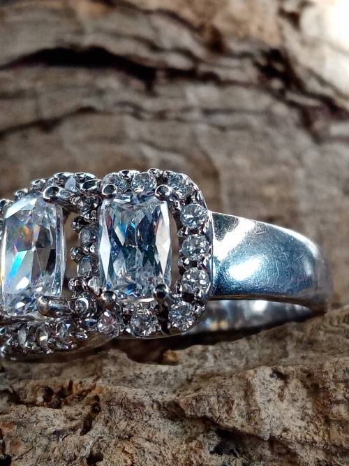 Ladies ring sterling silver Size L