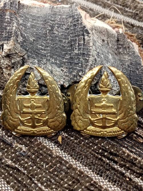 Set of two badges military gymnasium