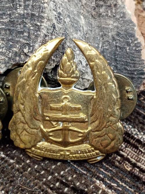 Set of two badges military gymnasium