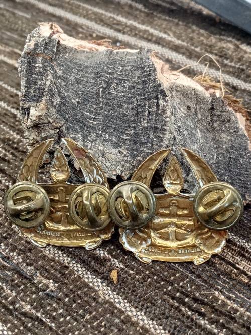Set of two badges military gymnasium