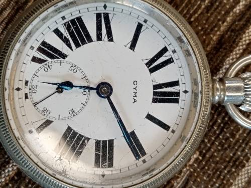 Large Cyma pocket watch WORKING
