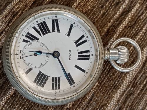 Large Cyma pocket watch WORKING