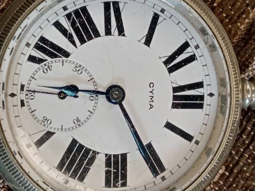 Large Cyma pocket watch WORKING