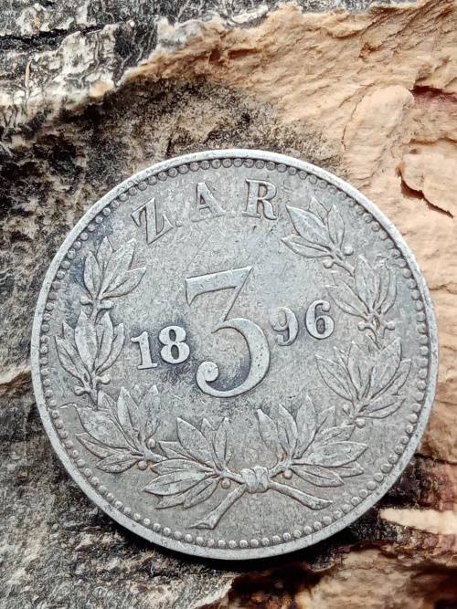 1896 ZAR threepence