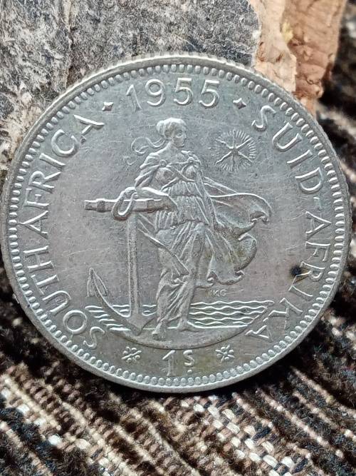 South Africa 1955 1 shilling