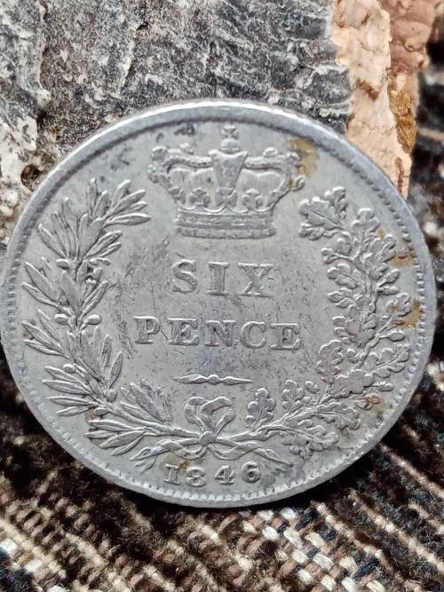 1846 UK sixpence