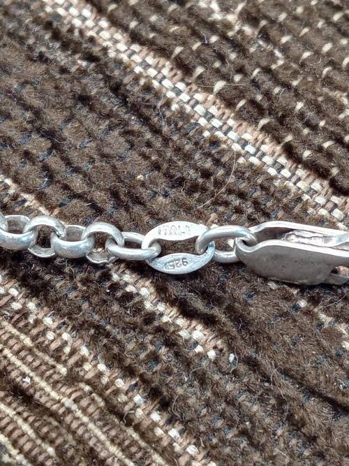sterling silver dolphin bracelet 19.4cm