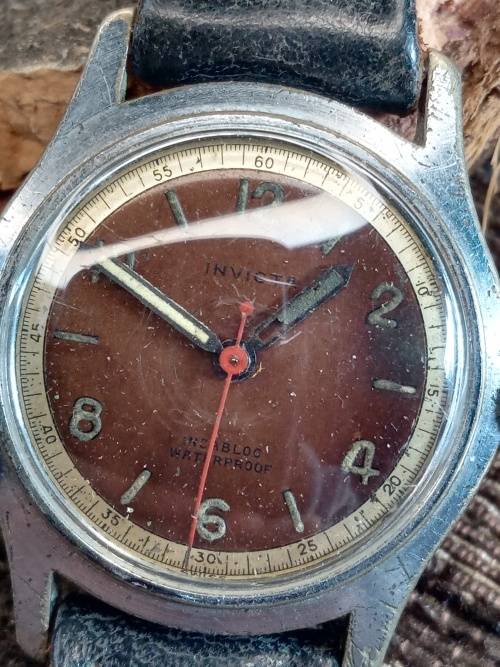 Invicta wrist watch manual wind 31mm ex crown WORKING