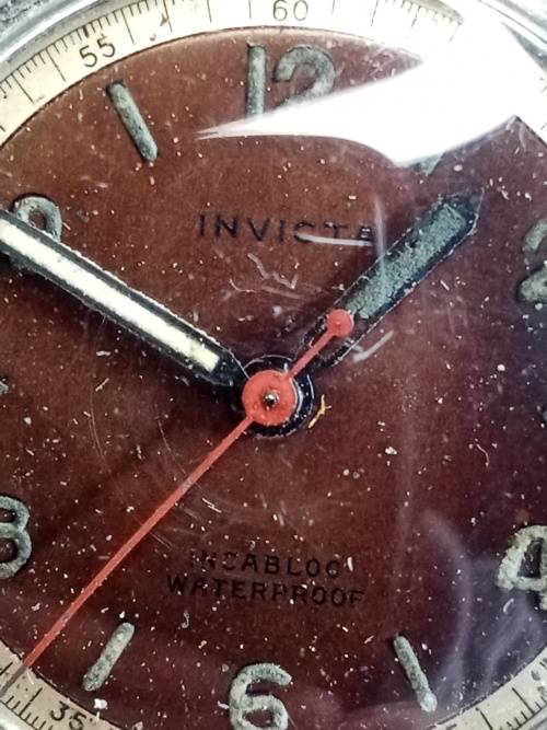 Invicta wrist watch manual wind 31mm ex crown WORKING