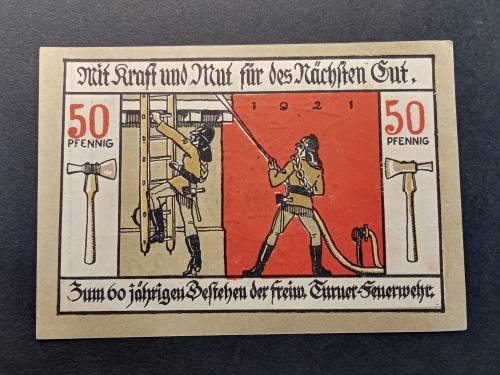 War notes 50 pfennig 1921