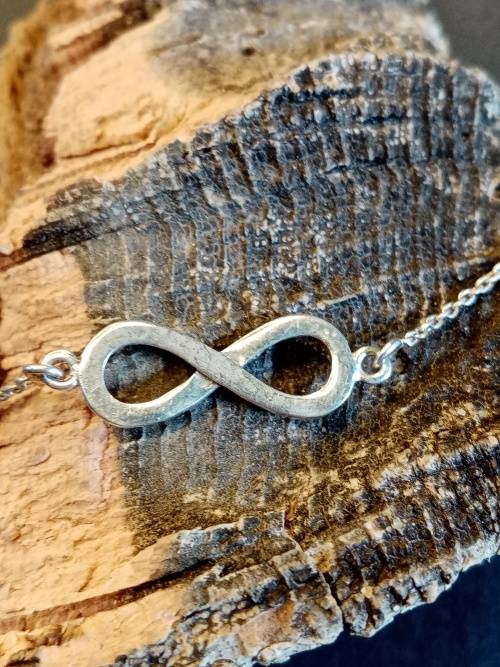 Sterling silver Eternity Bracelet 19cm
