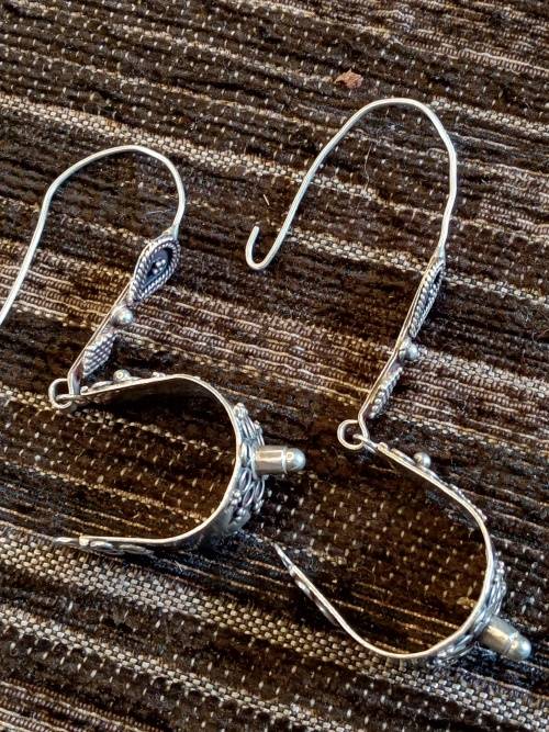 German silver earrings