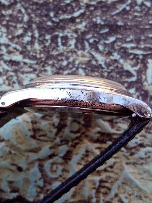 Oris date pointer wrist watch silver dial 31mm ex crown WORKING