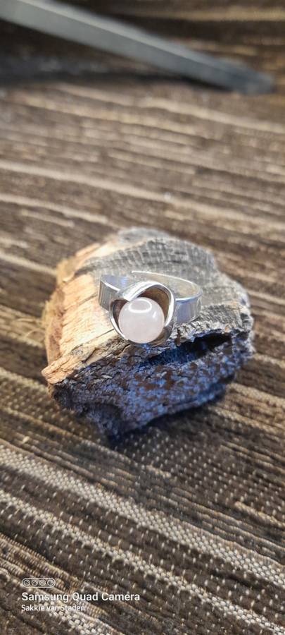 Sterling Silver ladies ring Size T Adjustable NO BOX!