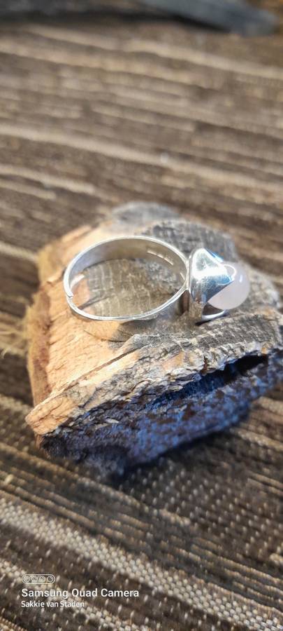 Sterling Silver ladies ring Size T Adjustable NO BOX!