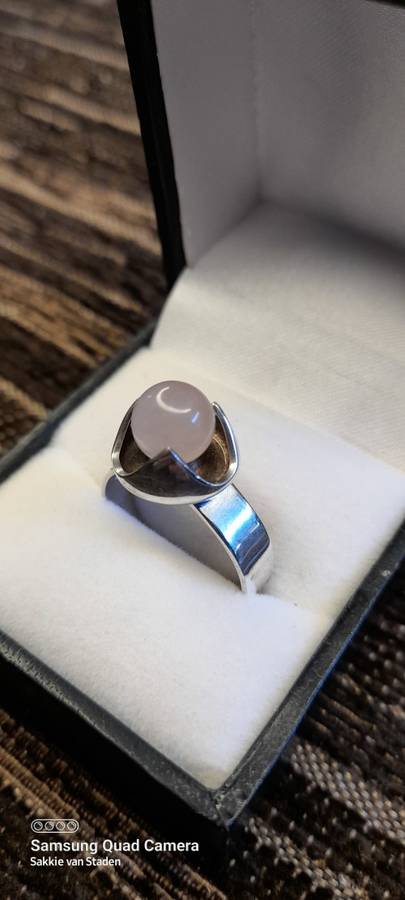 Sterling Silver ladies ring Size T Adjustable NO BOX!