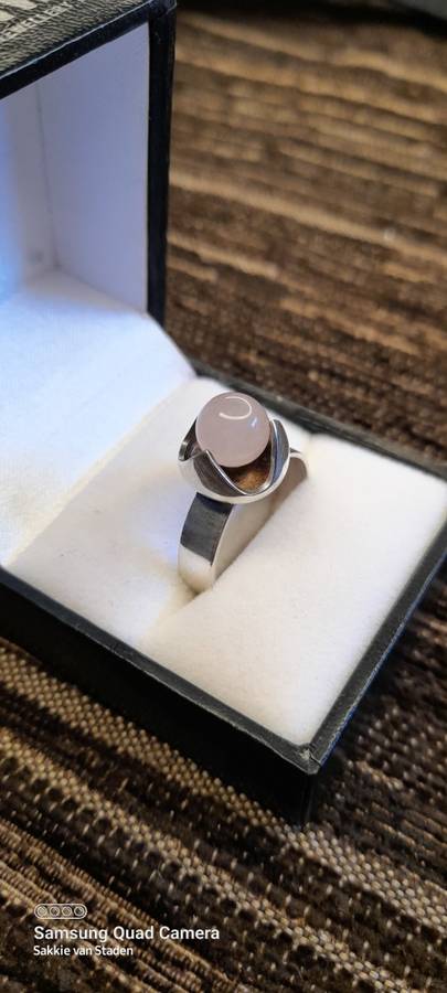 Sterling Silver ladies ring Size T Adjustable NO BOX!