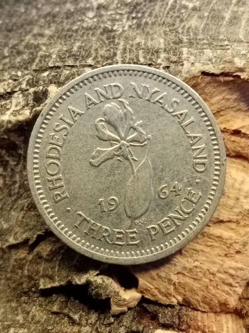 Rhodesia and Nyasaland 1964 Threepence