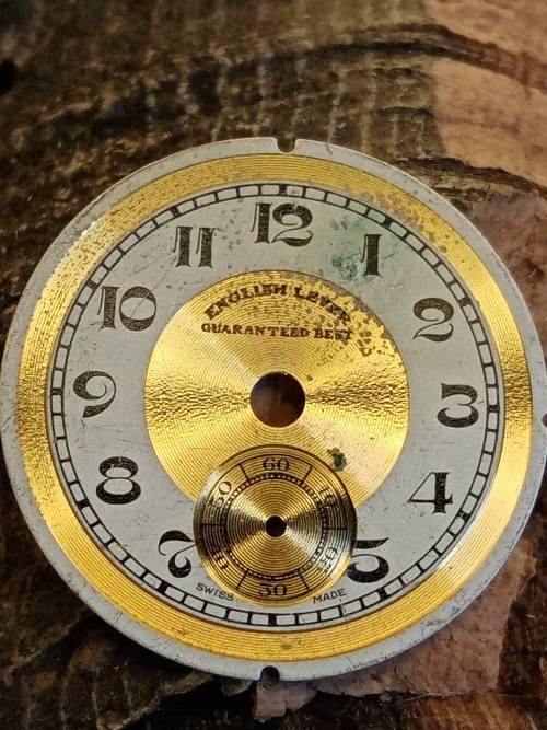 English Lever New old stock watch dial 23mm