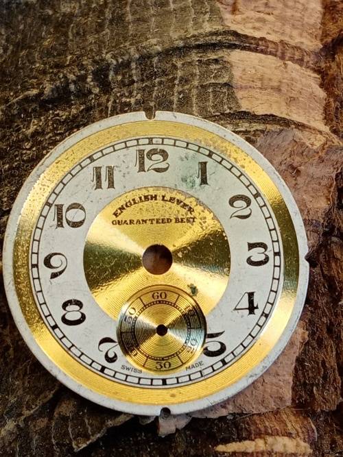 English Lever New old stock watch dial 23mm