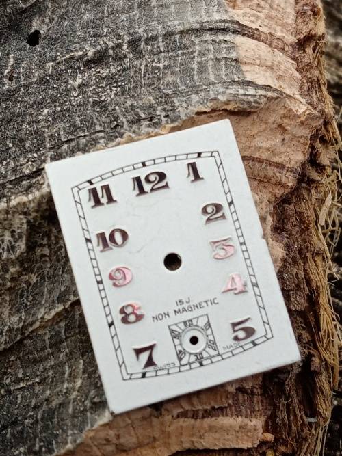 New old stock watch dials length: 24mm width: 28mm