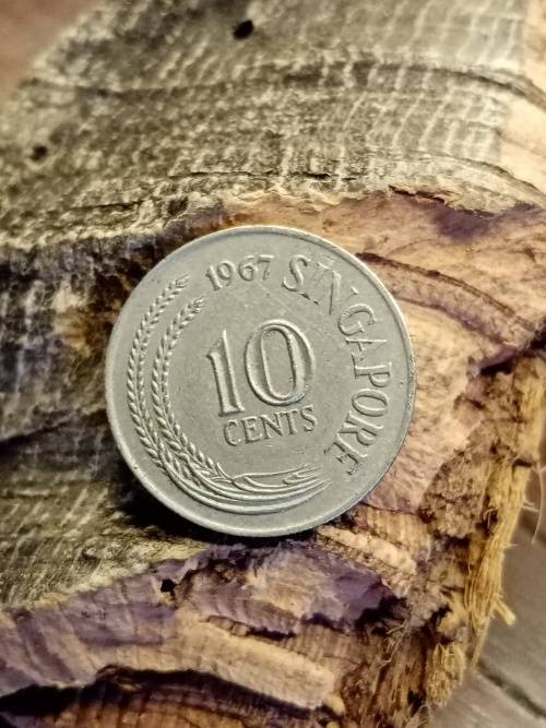 1967 Singapore 10 cents
