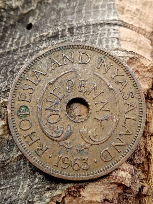 Rhodesia and Nyasaland 1 penny 1963