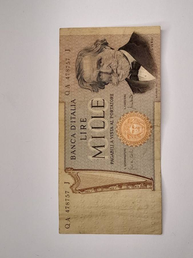 1000 Lire Italy 1969