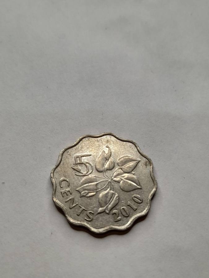 Swaziland Eswatini 5 cents 2010