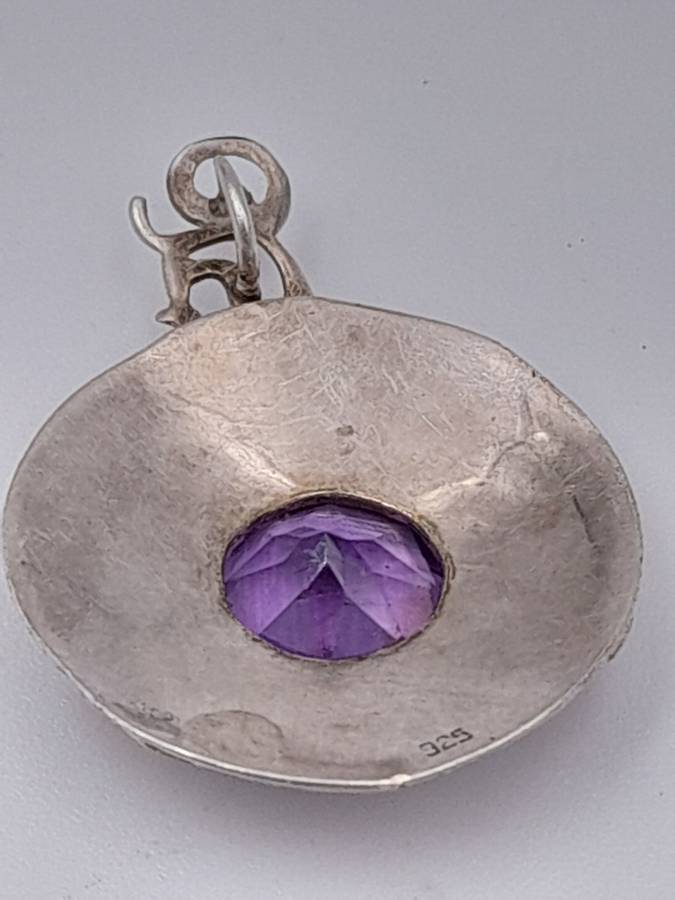 Pendant vintage handmade sterling silver