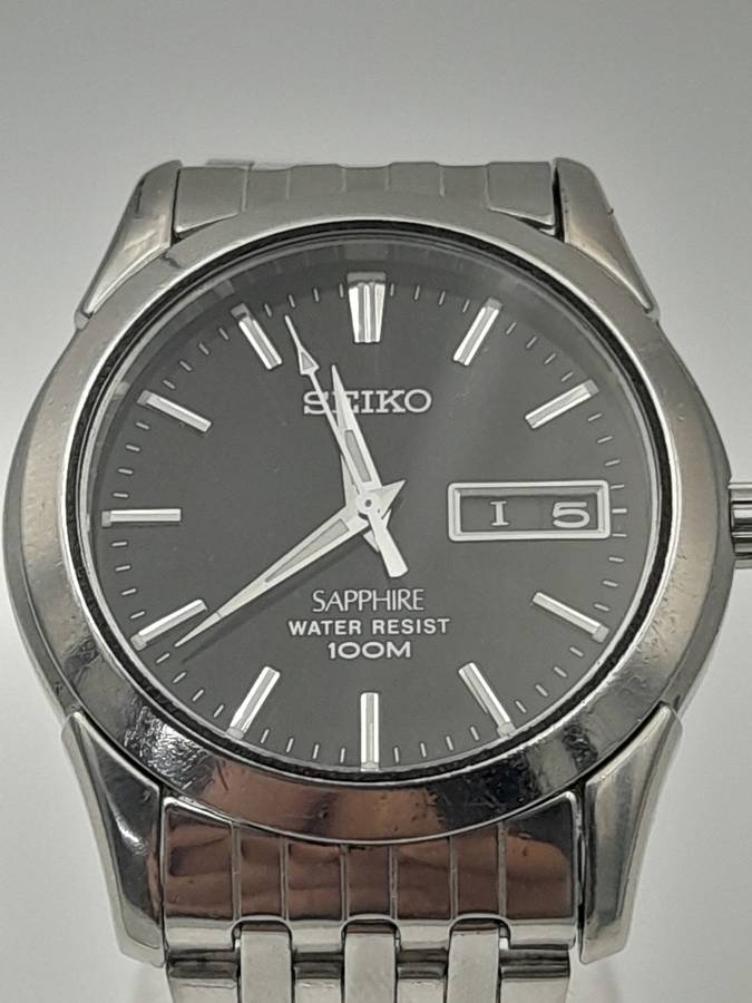 Seiko 37mm ex crown 44mm lug to lug
