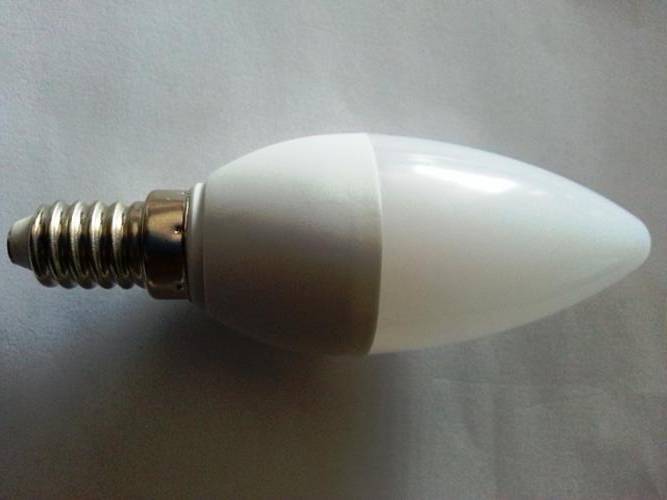 3 Watt LED Candle Bulb E 14 Screw Base - Clear or Shaded Lens (warm white only)