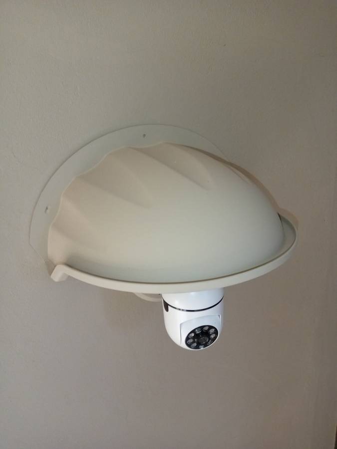 Universal Sun Rain Dust Antiglare Shield For Security Cameras and Outdoor Fixtures ( Pack Of 4 Pcs)