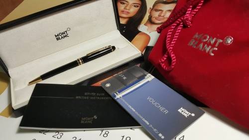 SapphireCoastJewels - Mont Blanc Meisterstuck - Gold-Coated Classique Ballpoint Pen