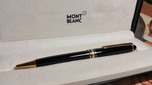 SapphireCoastJewels - Mont Blanc Meisterstuck - Gold-Coated Classique Ballpoint Pen