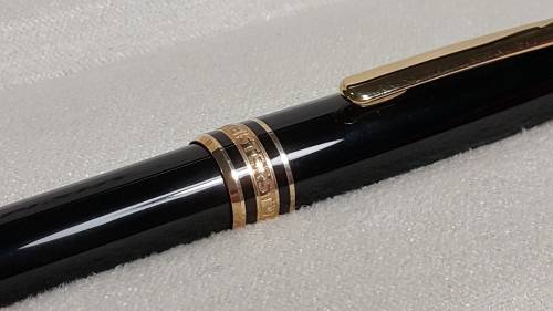 SapphireCoastJewels - Mont Blanc Meisterstuck - Gold-Coated Classique Ballpoint Pen
